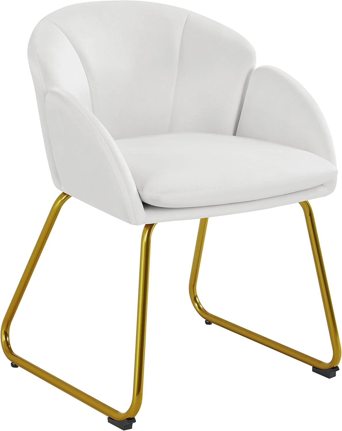 Flower Shape Velvet Vanity Chair