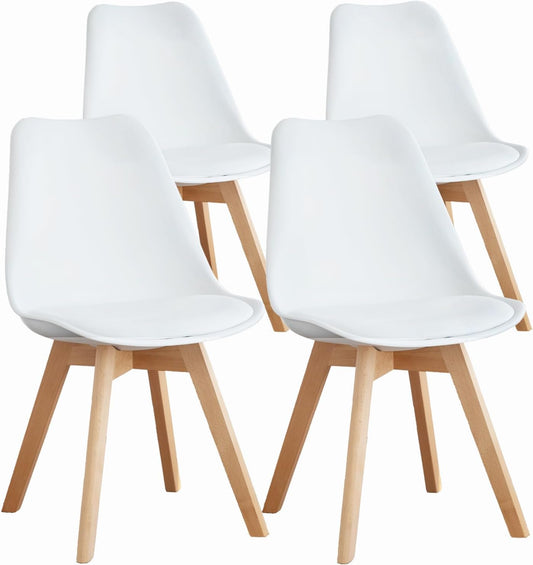 Dining Chairs Set of 4 Mid-Century