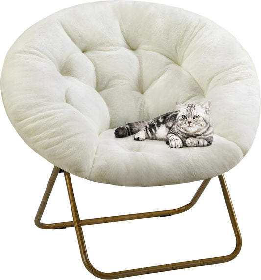 Comfy Saucer Chairs Cozy Faux Fur Soft